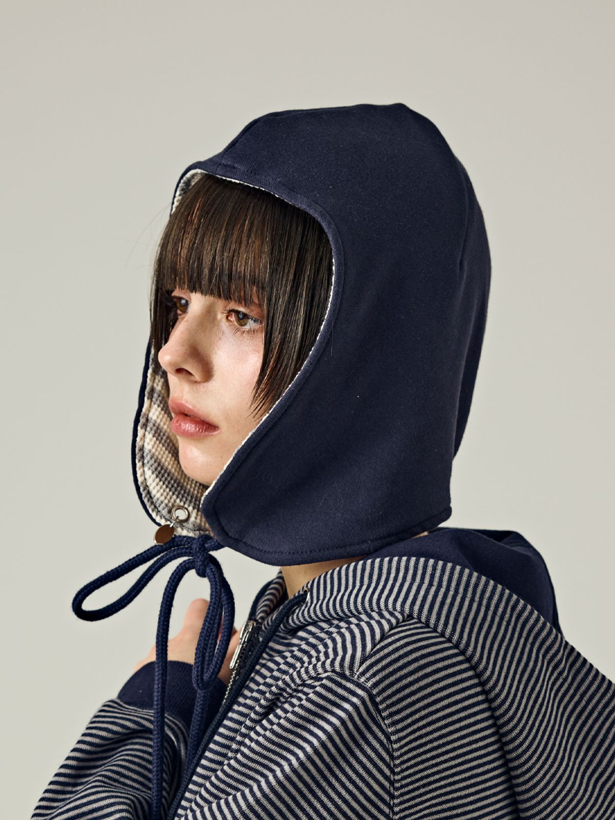샐볼(SALBOL) REVERSIBLE EARFLAP [NAVY]