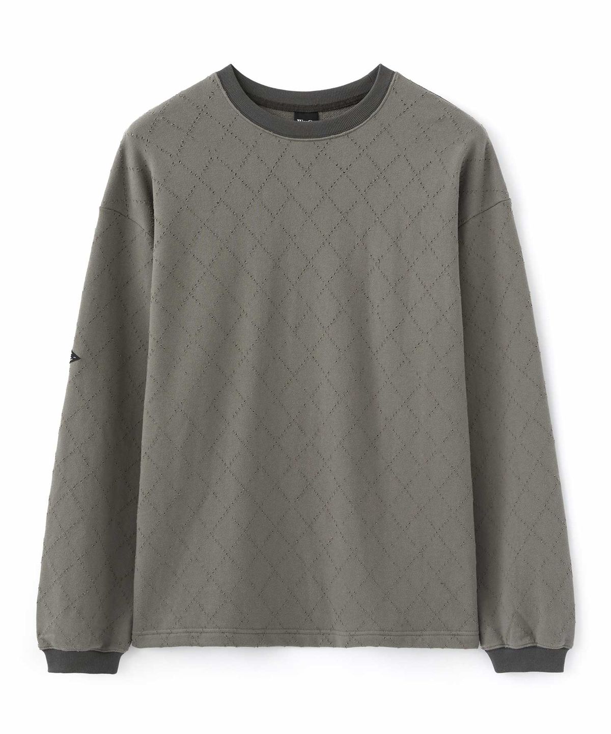 더블유엠씨(WMC) 아가일 펀칭 롱슬리브_PALE KHAKI