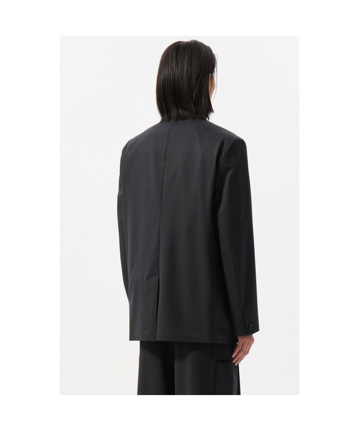 커스텀멜로우(CUSTOMELLOW) Grey Peaked Lapel Jacket CWJAS25241GYD