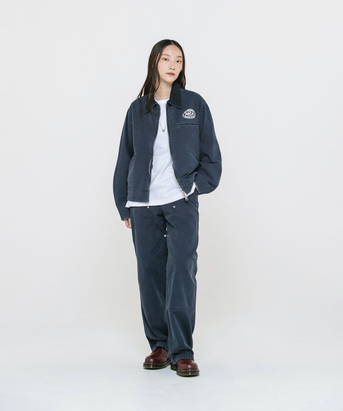 에이카화이트(AECA) AECA VINTAGE CANVAS WORK JACKET-CHARCOAL