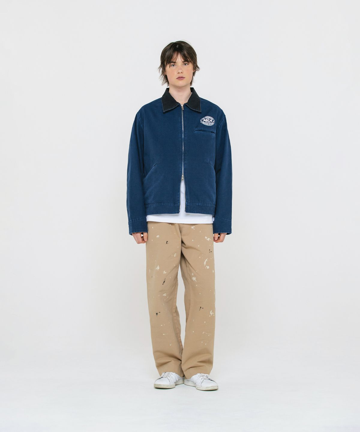 에이카화이트(AECA) AECA VINTAGE CANVAS WORK JACKET-NAVY
