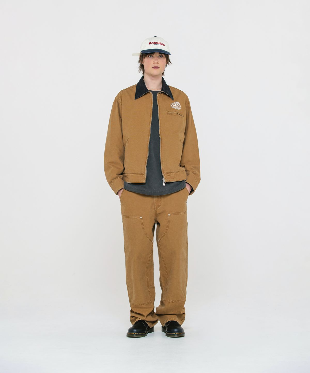 에이카화이트(AECA) AECA VINTAGE CANVAS WORK JACKET-BEIGE
