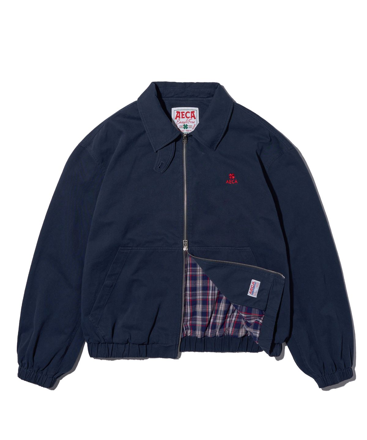 에이카화이트(AECA) AECA WASHED CLOVER BAYPORT JACKET-NAVY