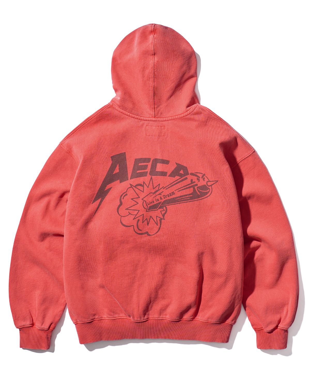 에이카화이트(AECA) AECA BOMB ZIP UP HOODIE-WASHED CORAL