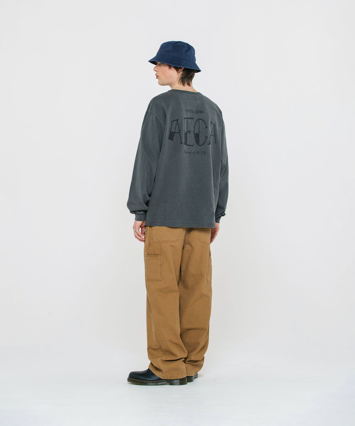 에이카화이트(AECA) VINTAGE DOUBLE KNEE PIGMENT PANTS-BEIGE