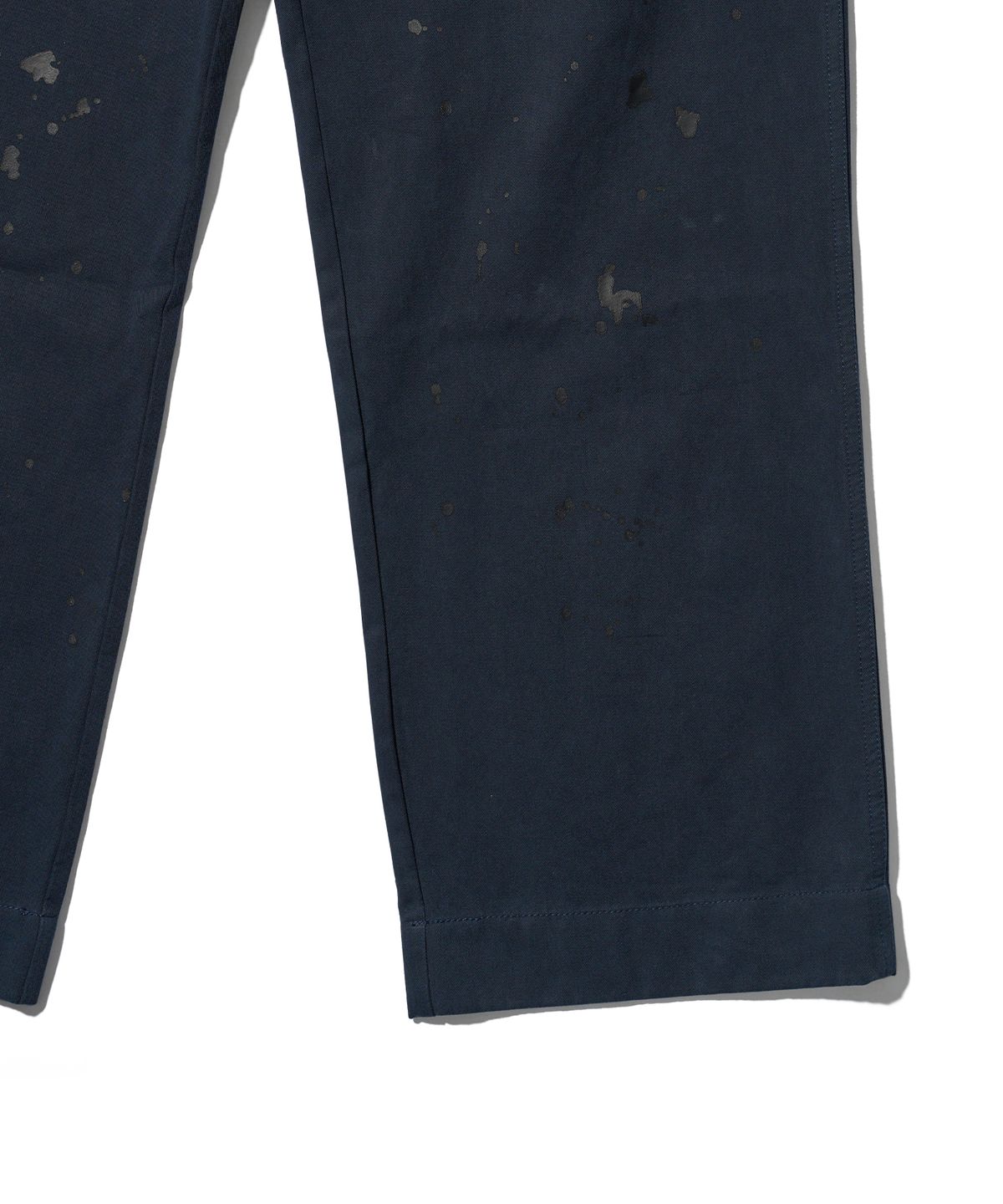 에이카화이트(AECA) SPLATER PAINTED BANDING CHINO PANTS-NAVY