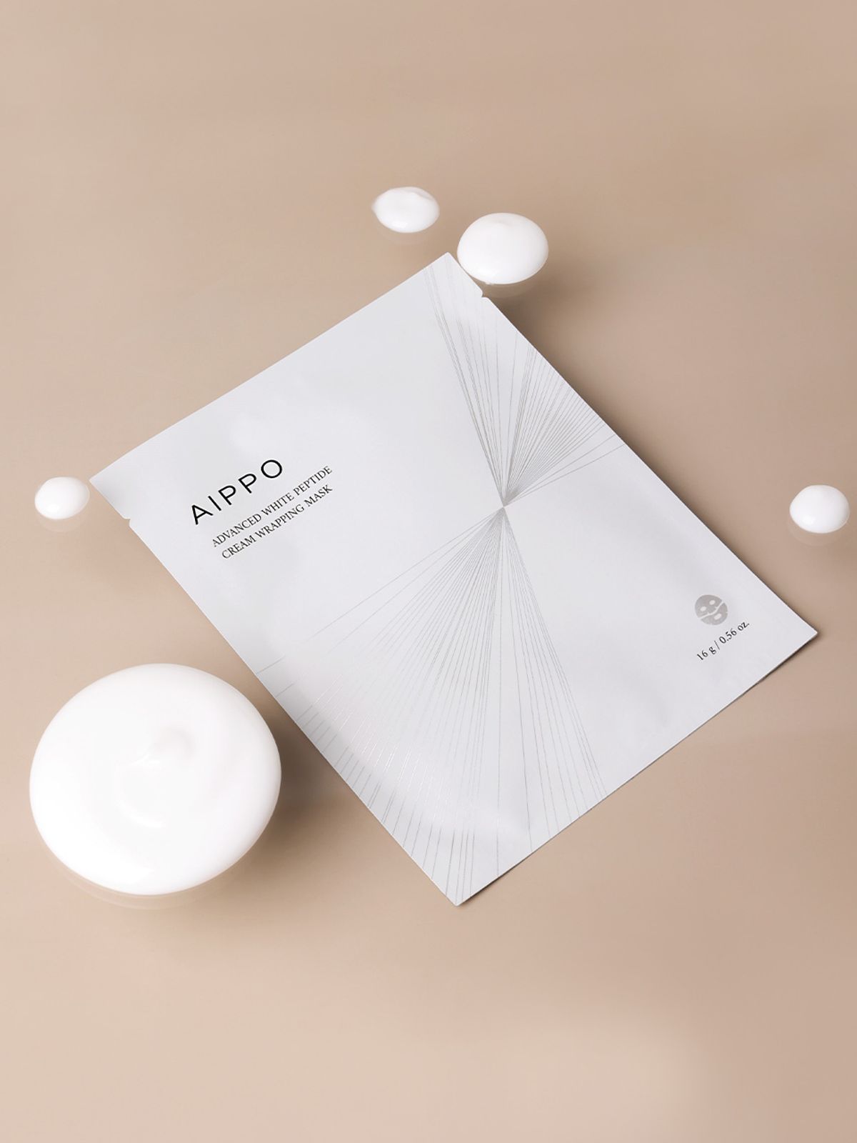 아이뽀(AIPPO) 밀크 글루타치온 멜팅 세럼 + 어드밴스드 화이트 펩타이드 크림 랩핑 마스크 10매입