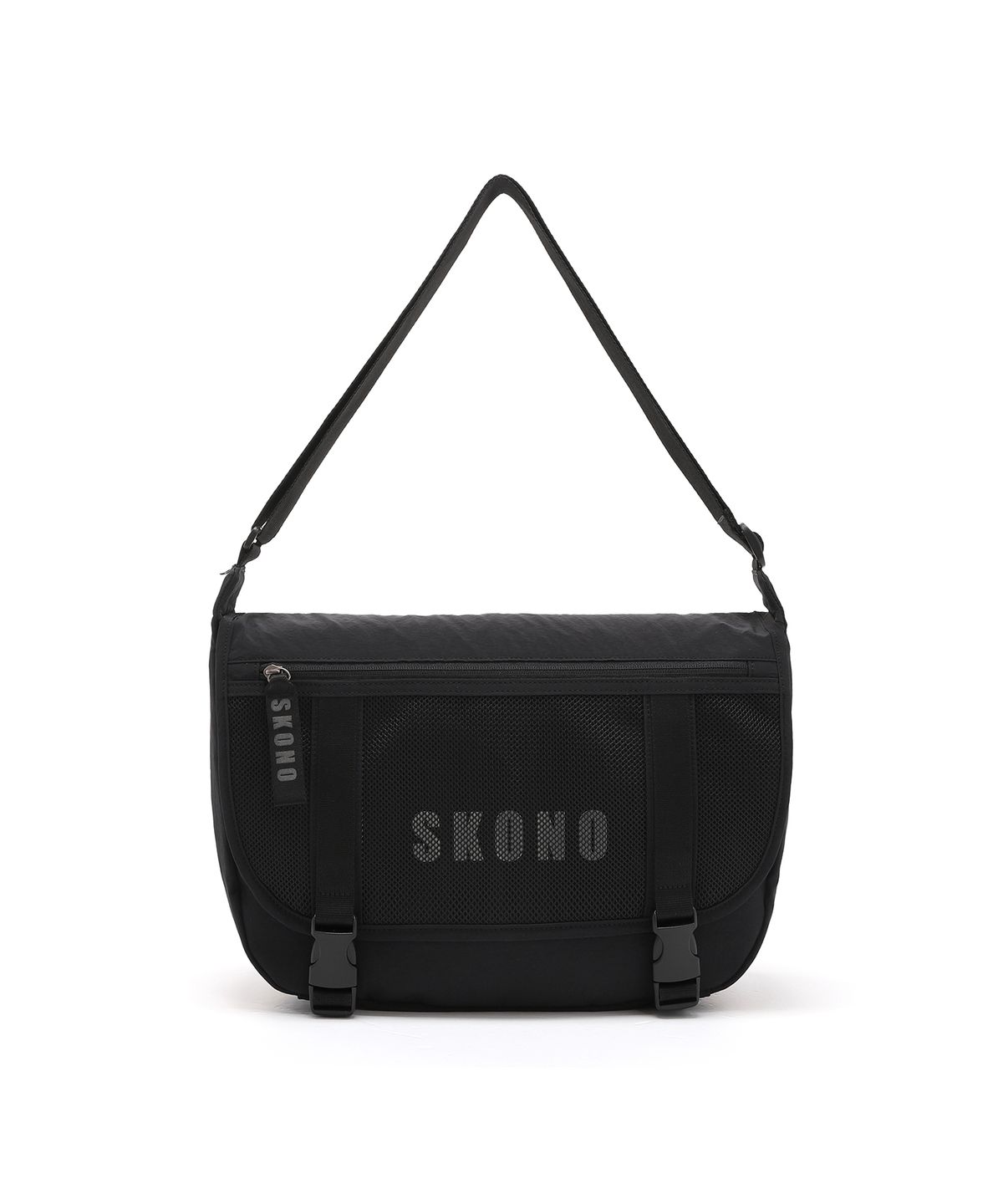 스코노(SKONO) 메쉬메신저백(블랙)