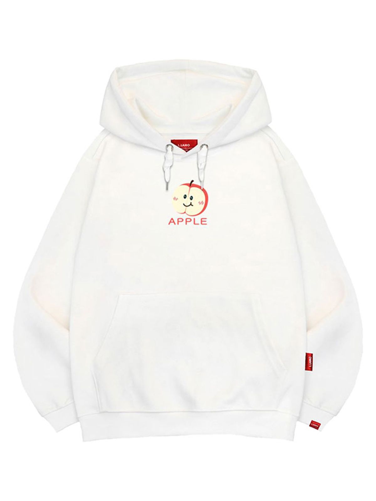 엘라모(LLAMO) 애플 후드티 남녀공용 빅사이즈 M~4XL