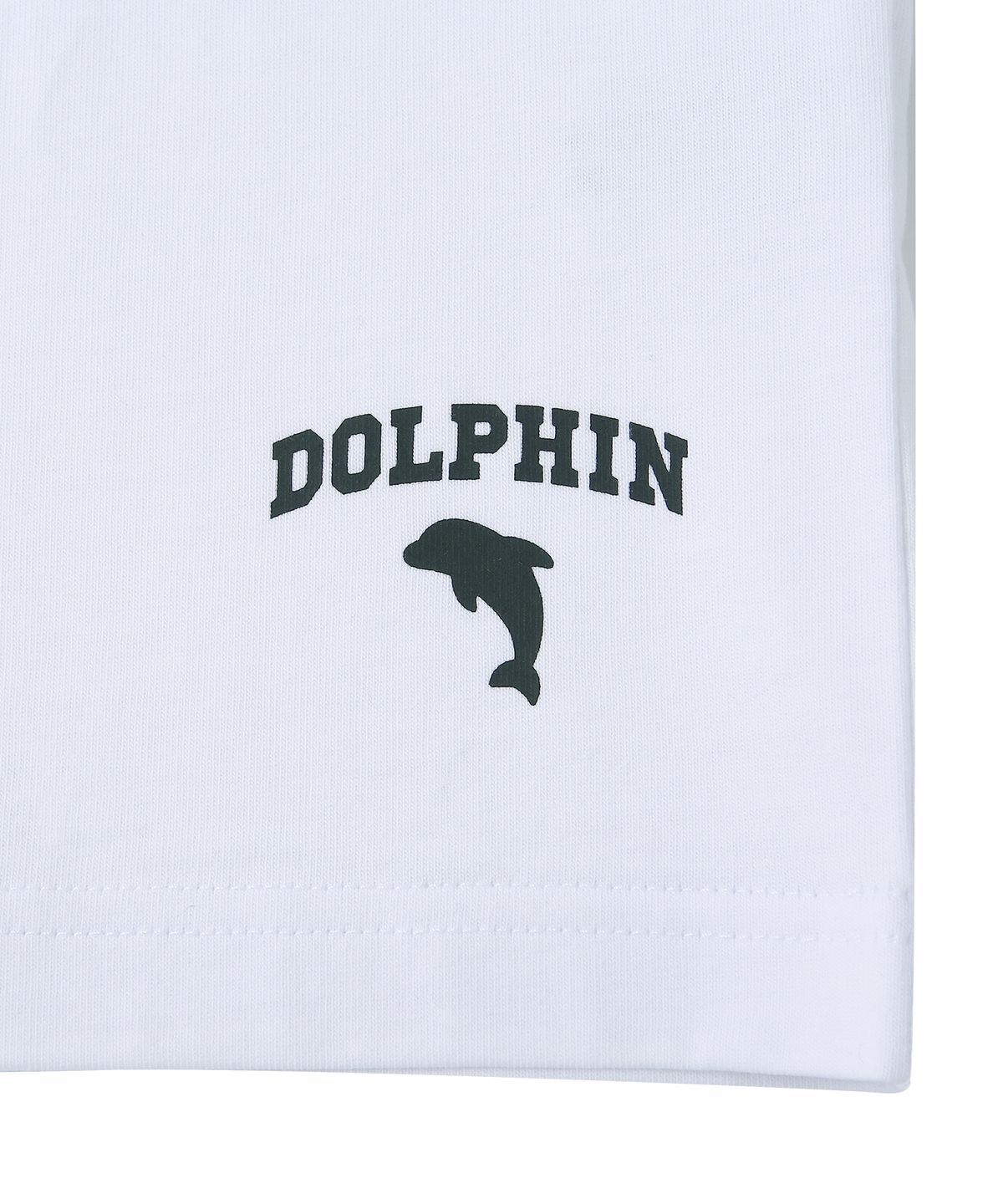 돌핀웨이브어패럴(DOLPHIN WAVE APPAREL) 돌핀 실리콘프린트 라글란 긴팔티셔츠 블랙