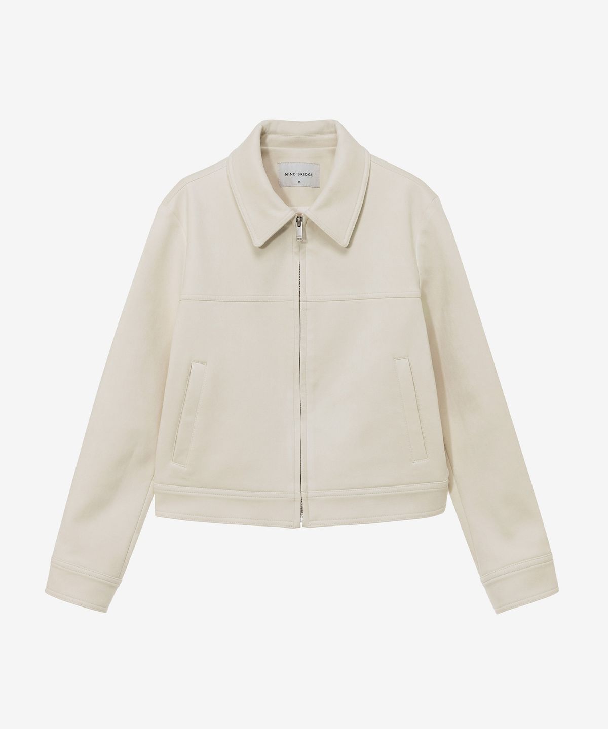 마인드브릿지 우먼(MIND BRIDGE WOMEN) [W][COUTURE]스웨이드 집업 트러커 자켓 - 2color