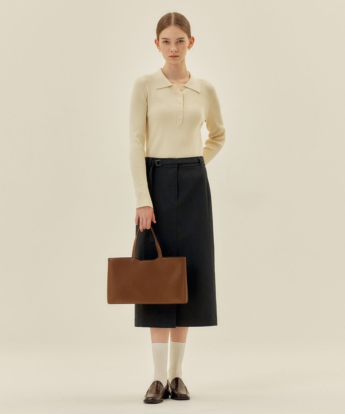 마인드브릿지 우먼(MIND BRIDGE WOMEN) [W][COUTURE]골지 카라 니트 - 4color