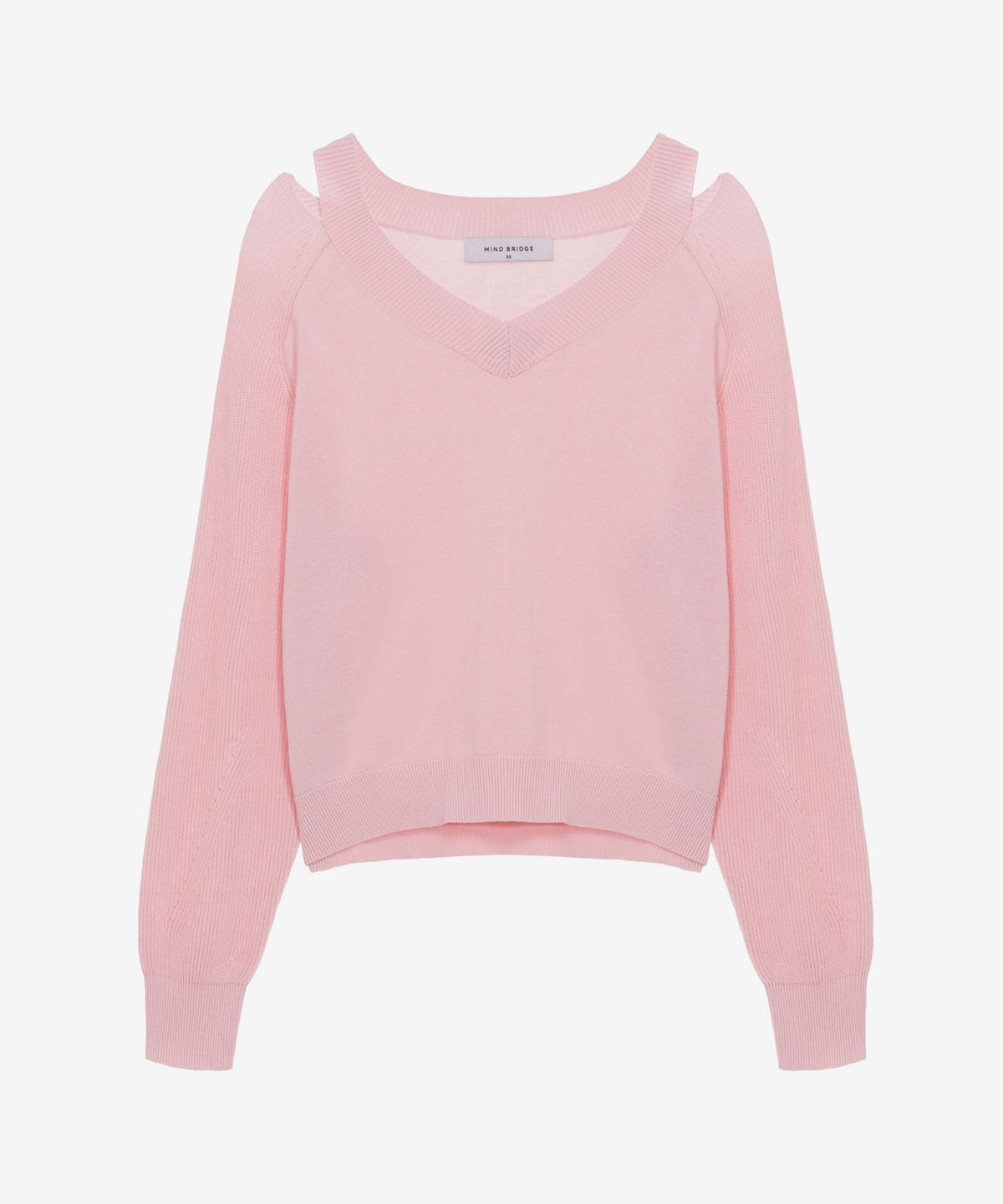 마인드브릿지 우먼(MIND BRIDGE WOMEN) [W][COUTURE]브이넥 슬릿 니트 - 2color