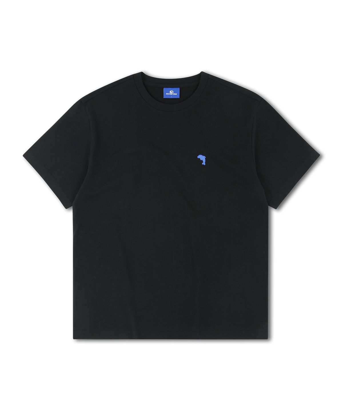 돌핀웨이브어패럴(DOLPHIN WAVE APPAREL) [2팩] 돌핀 미니 체인자수 16수 반팔티셔츠 네이비&블랙