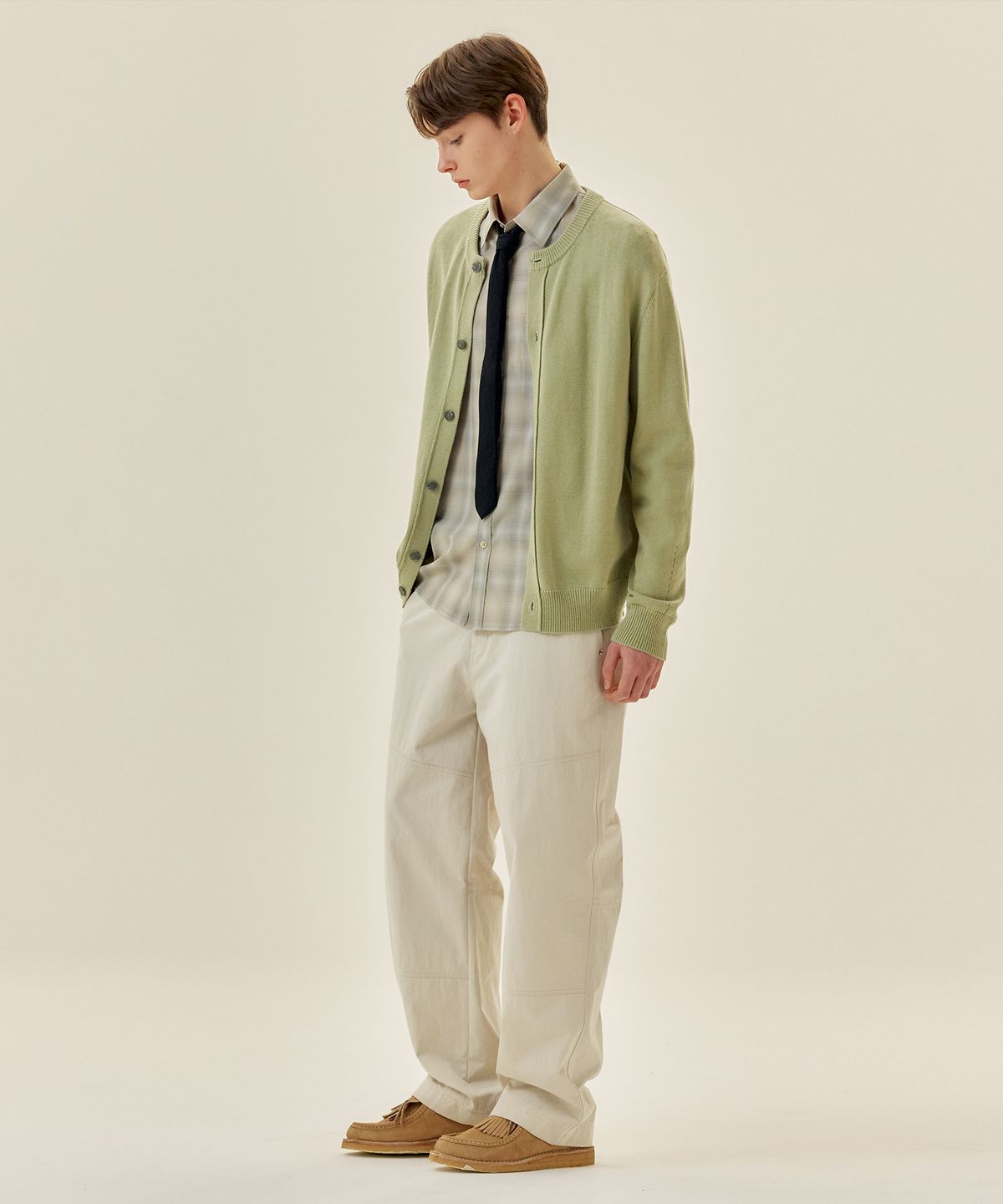 마인드브릿지(MINDBRIDGE) [COUTURE]더블니 와이드 팬츠