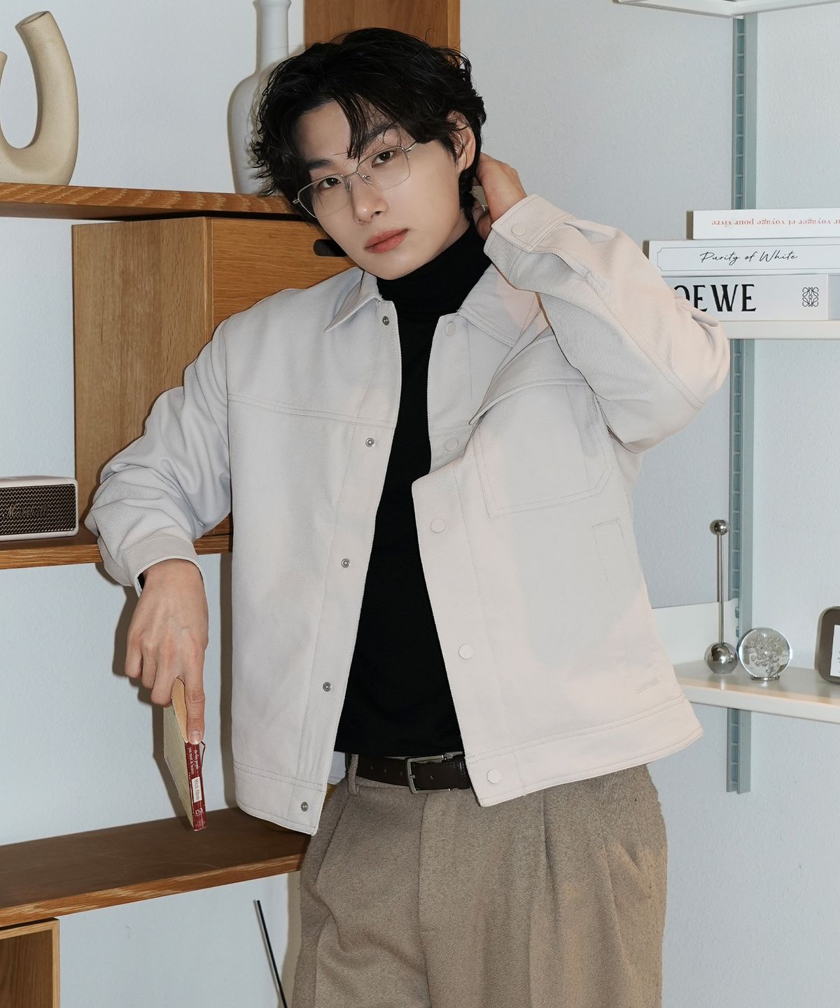 마인드브릿지(MINDBRIDGE) [COUTURE]트윌 조직 변형 트러커