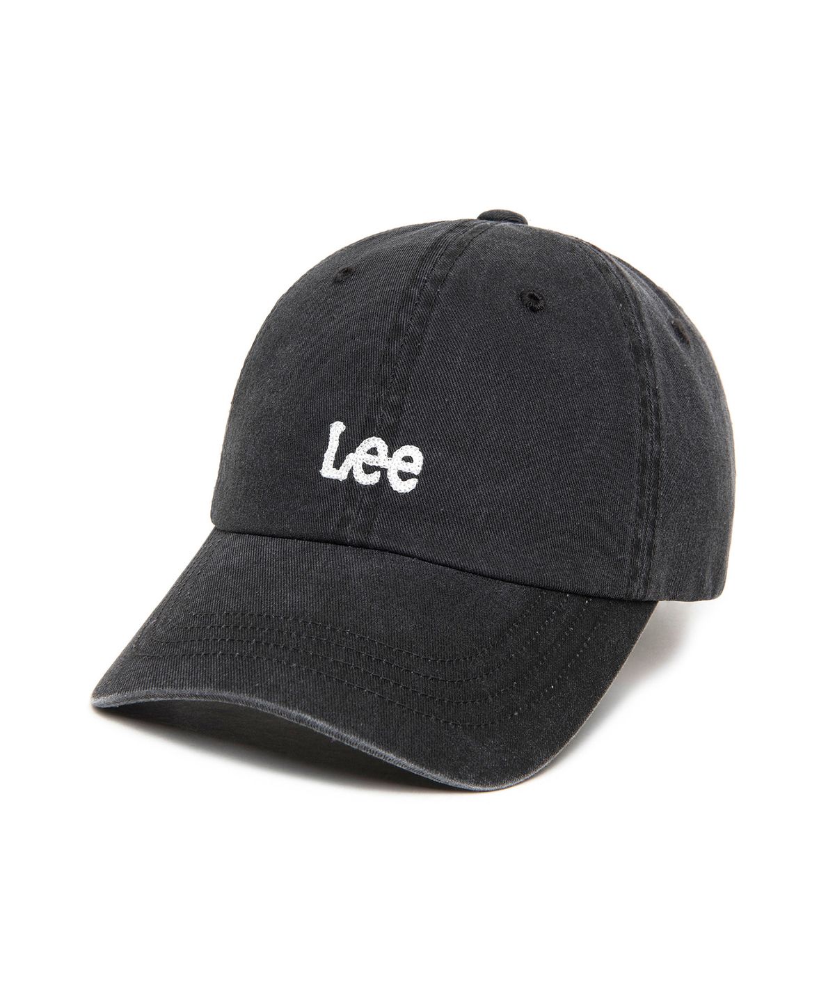 리(LEE) 스몰 트위치 로고 피그먼트 볼캡 차콜