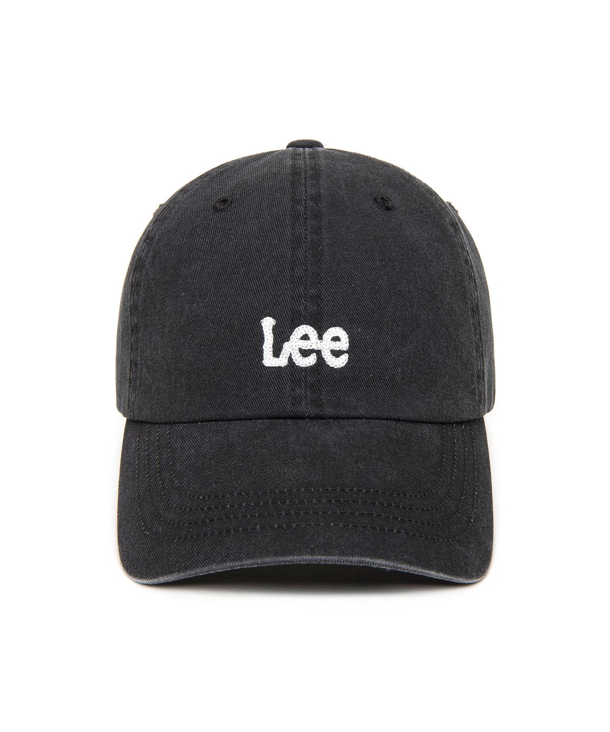 리(LEE) 스몰 트위치 로고 피그먼트 볼캡 차콜