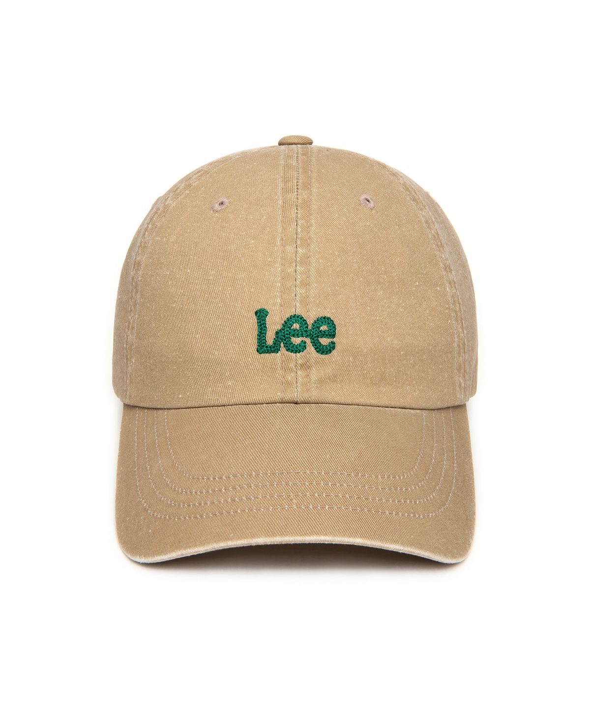 리(LEE) 스몰 트위치 로고 피그먼트 볼캡 베이지