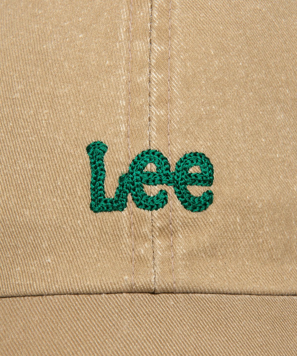 리(LEE) 스몰 트위치 로고 피그먼트 볼캡 베이지