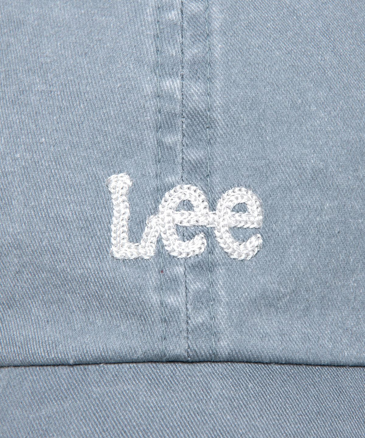 리(LEE) 스몰 트위치 로고 피그먼트 볼캡 애쉬 블루