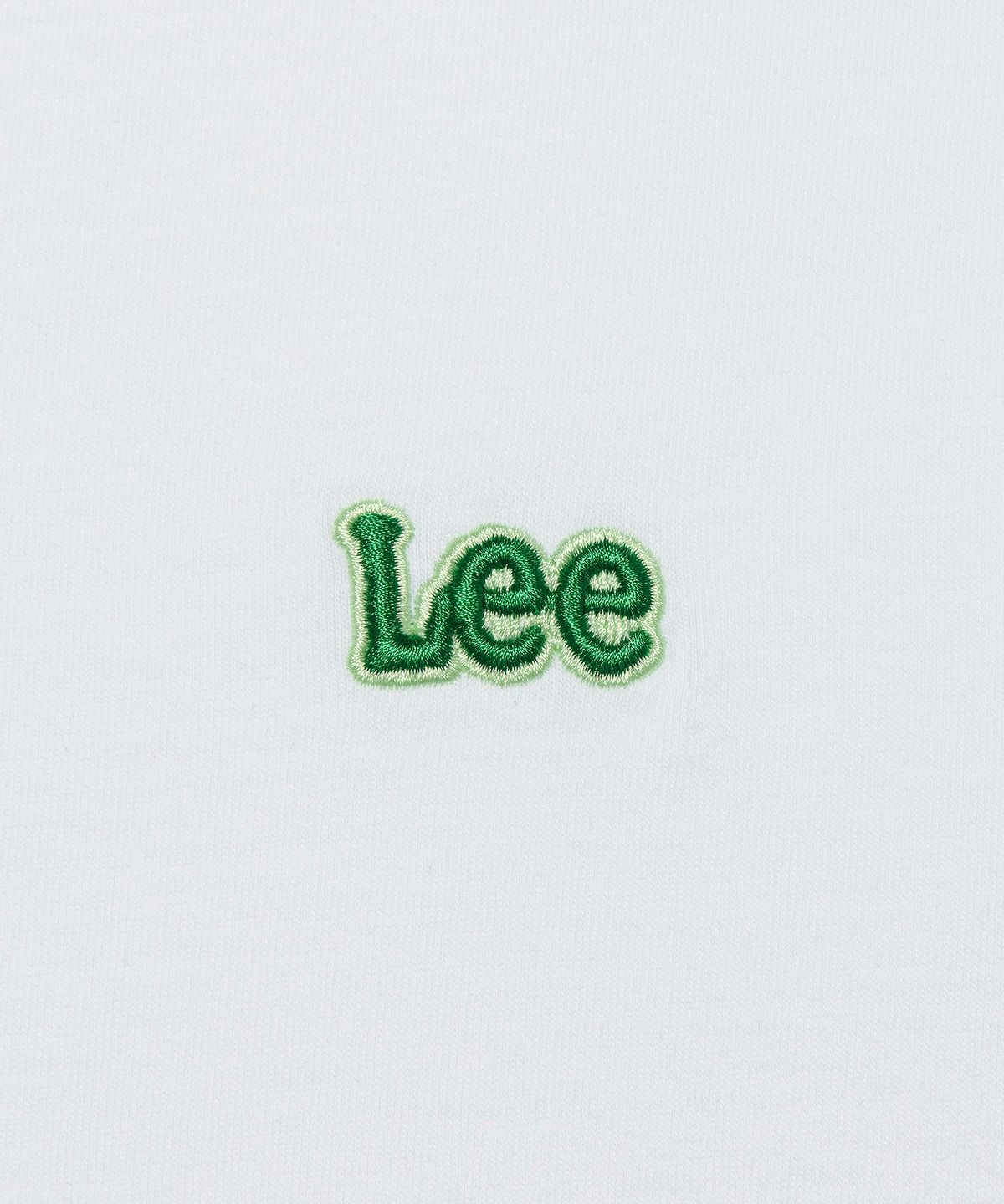 리(LEE) 스몰 트위치 로고 긴팔 티셔츠 화이트
