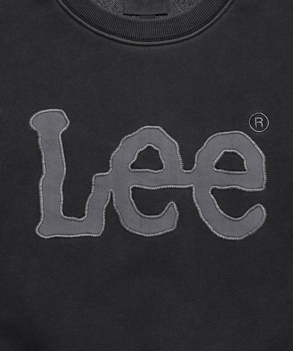 리(LEE) 우먼 빅 트위치 로고 다잉 맨투맨 차콜