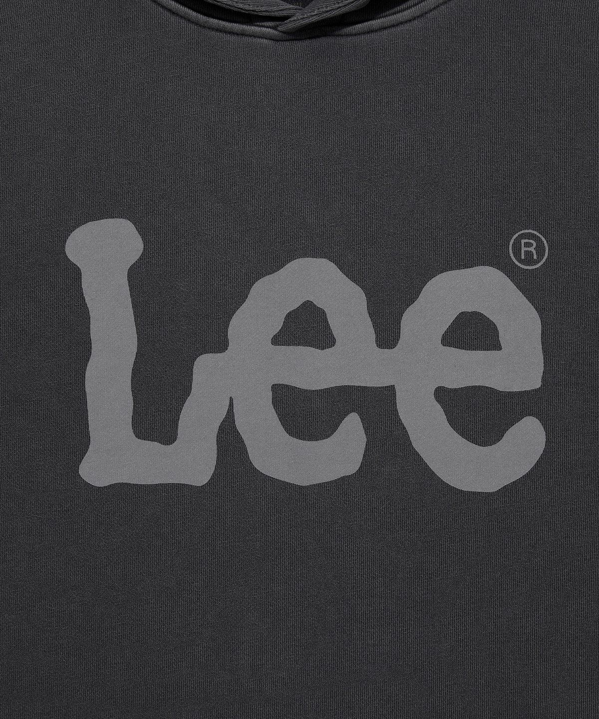 리(LEE) 빅 트위치 로고 다잉 후드 차콜