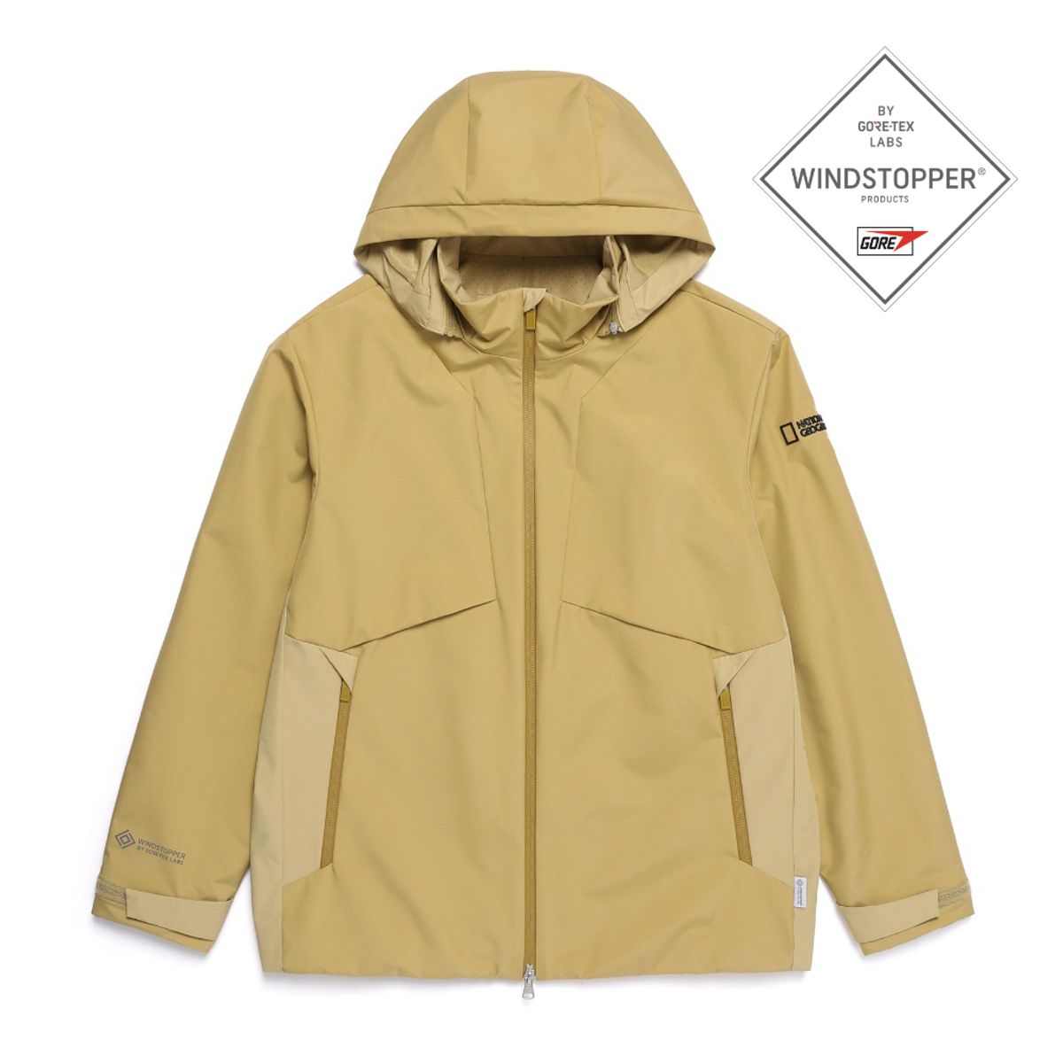 내셔널지오그래픽(NATIONALGEOGRAPHIC) N251UJP860 아틀라스 윈드스토퍼 BY GORE-TEX LABS 2L 블록 자켓 GREEN OLIVE