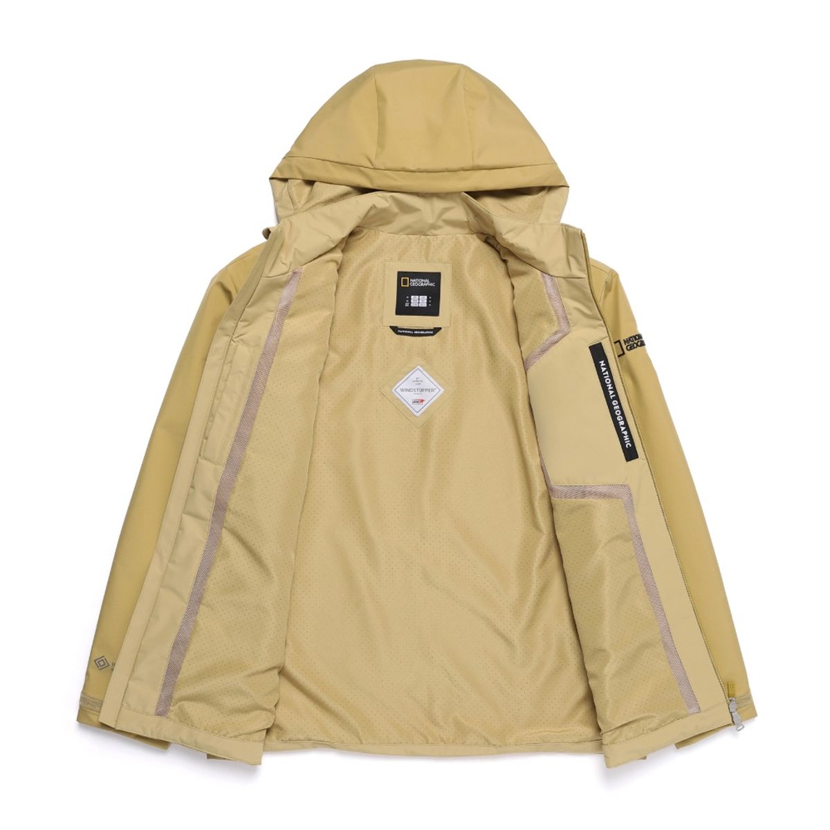 내셔널지오그래픽(NATIONALGEOGRAPHIC) N251UJP860 아틀라스 윈드스토퍼 BY GORE-TEX LABS 2L 블록 자켓 GREEN OLIVE