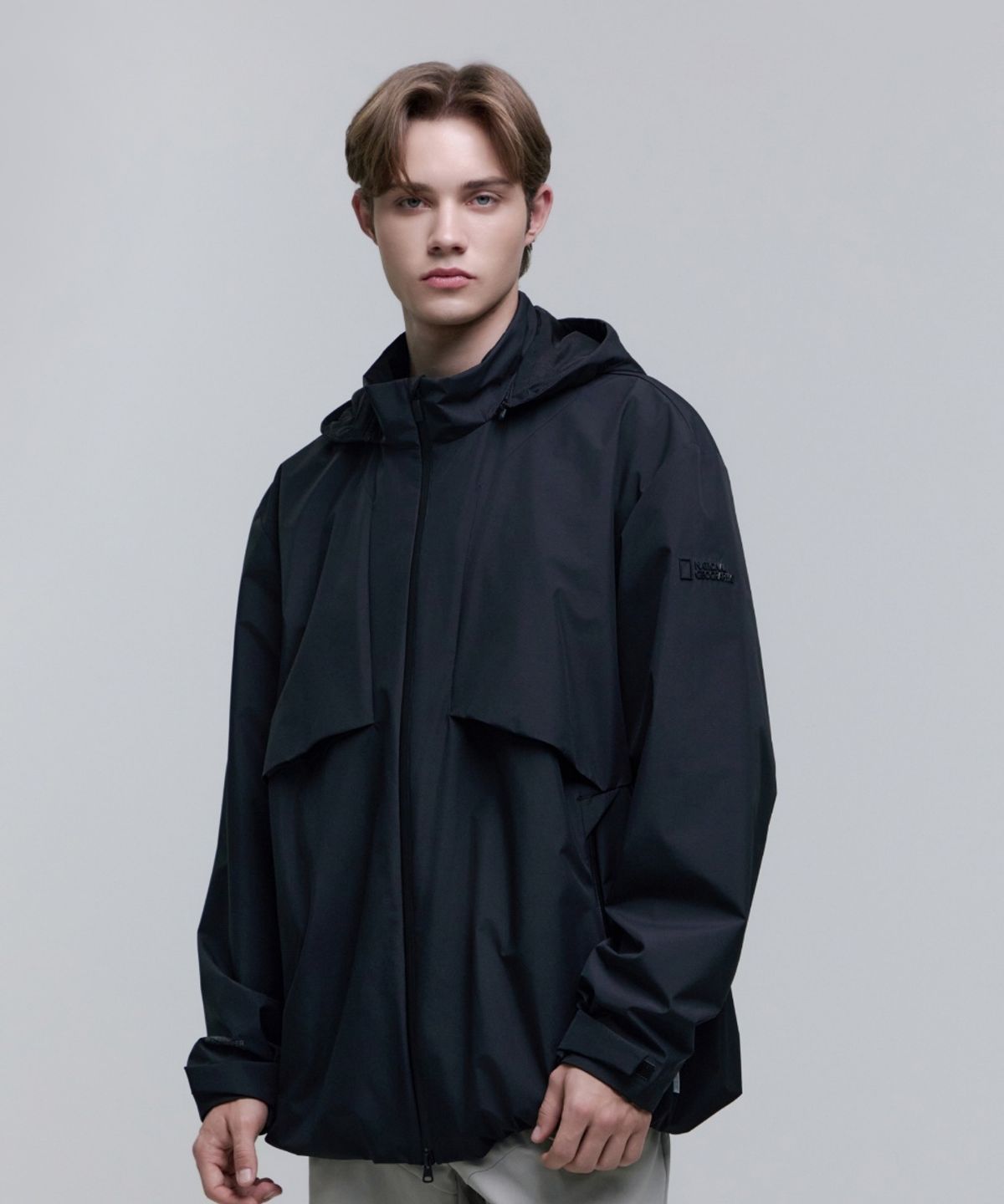 내셔널지오그래픽(NATIONALGEOGRAPHIC) N251UJP860 아틀라스 윈드스토퍼 BY GORE-TEX LABS 2L 블록 자켓 CARBON BLACK
