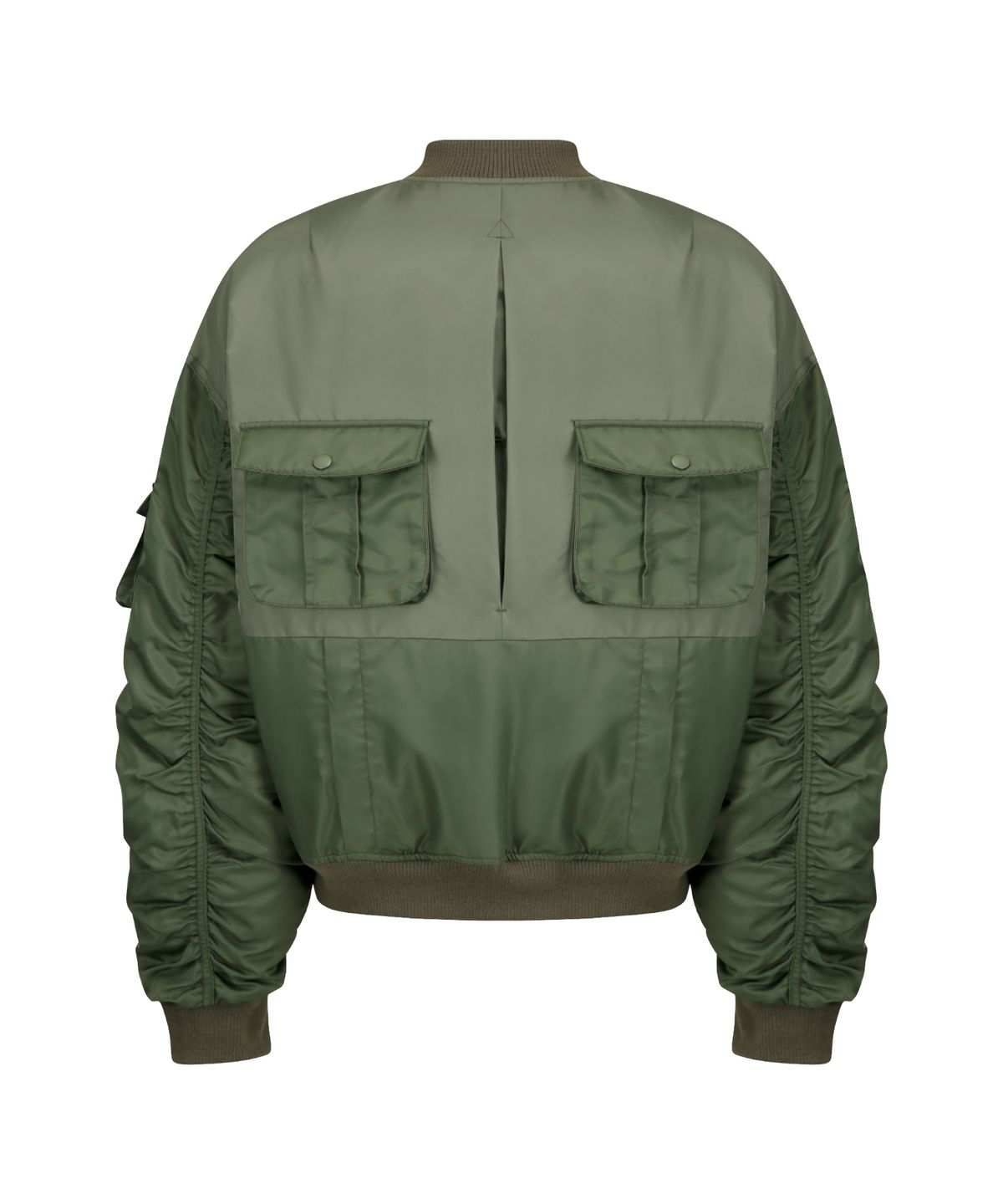 홍우성(HONGWOOSUNG) REVERSIBLE MA1 DOWN BOMBER_KHAKI&ORANGE