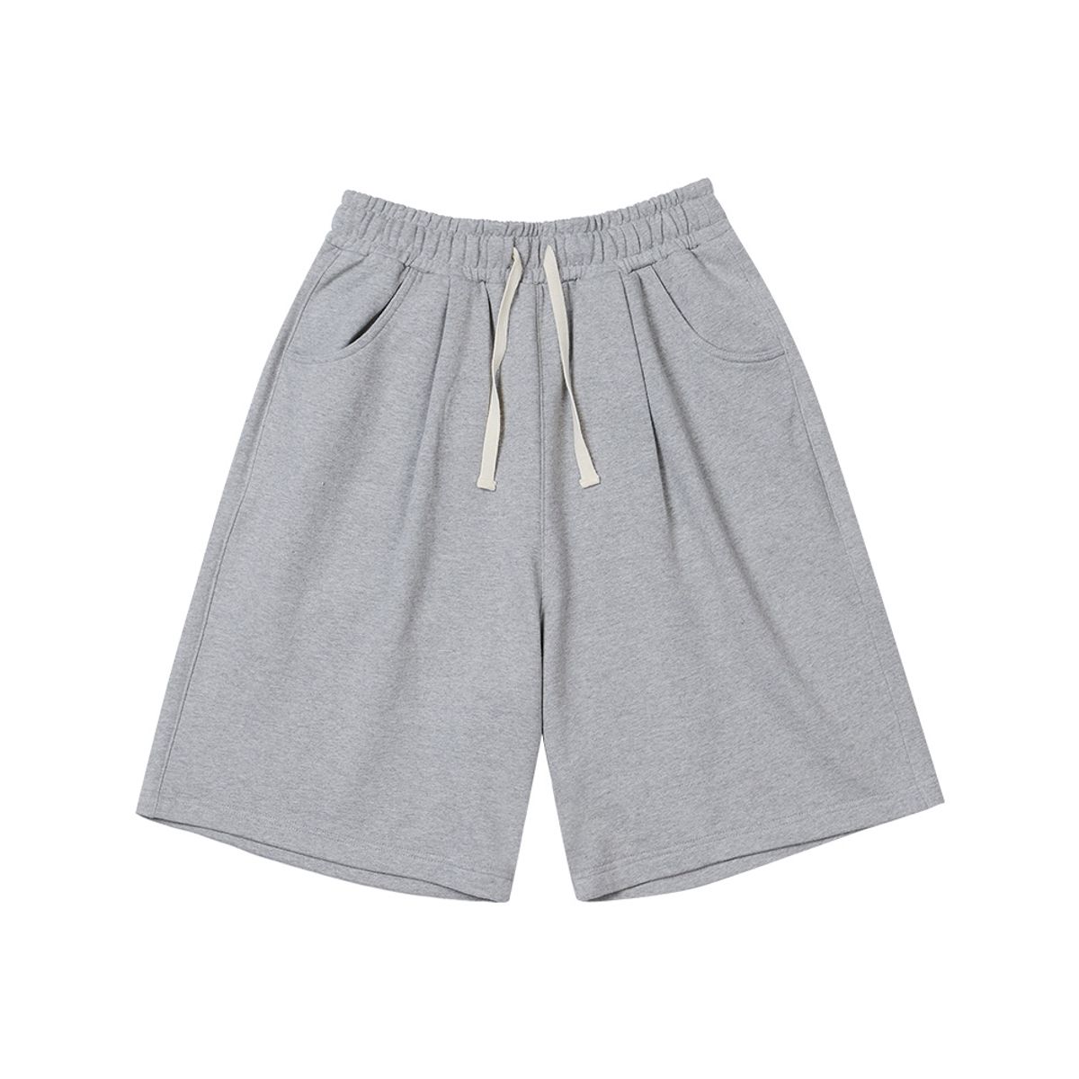 아모우(AMOU) One tuck sweat bemudapants 2color