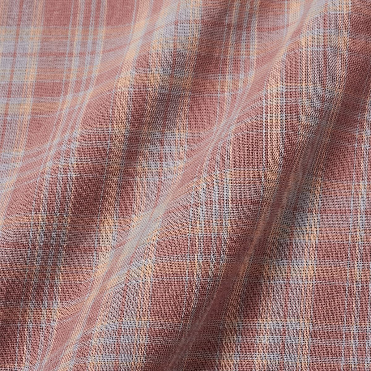 아모우(AMOU) 60s vintage check shirts red