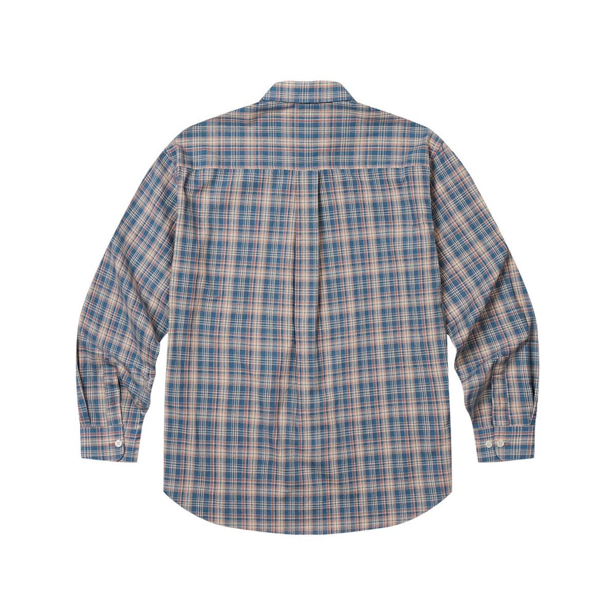 아모우(AMOU) 60s vintage check shirts blue