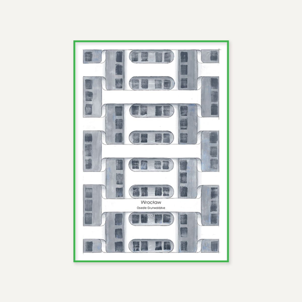 그릿시즌(GREET SEASON) 쿠바 미카슈키에비치 Grunwald Neighborhood (액자 포함)