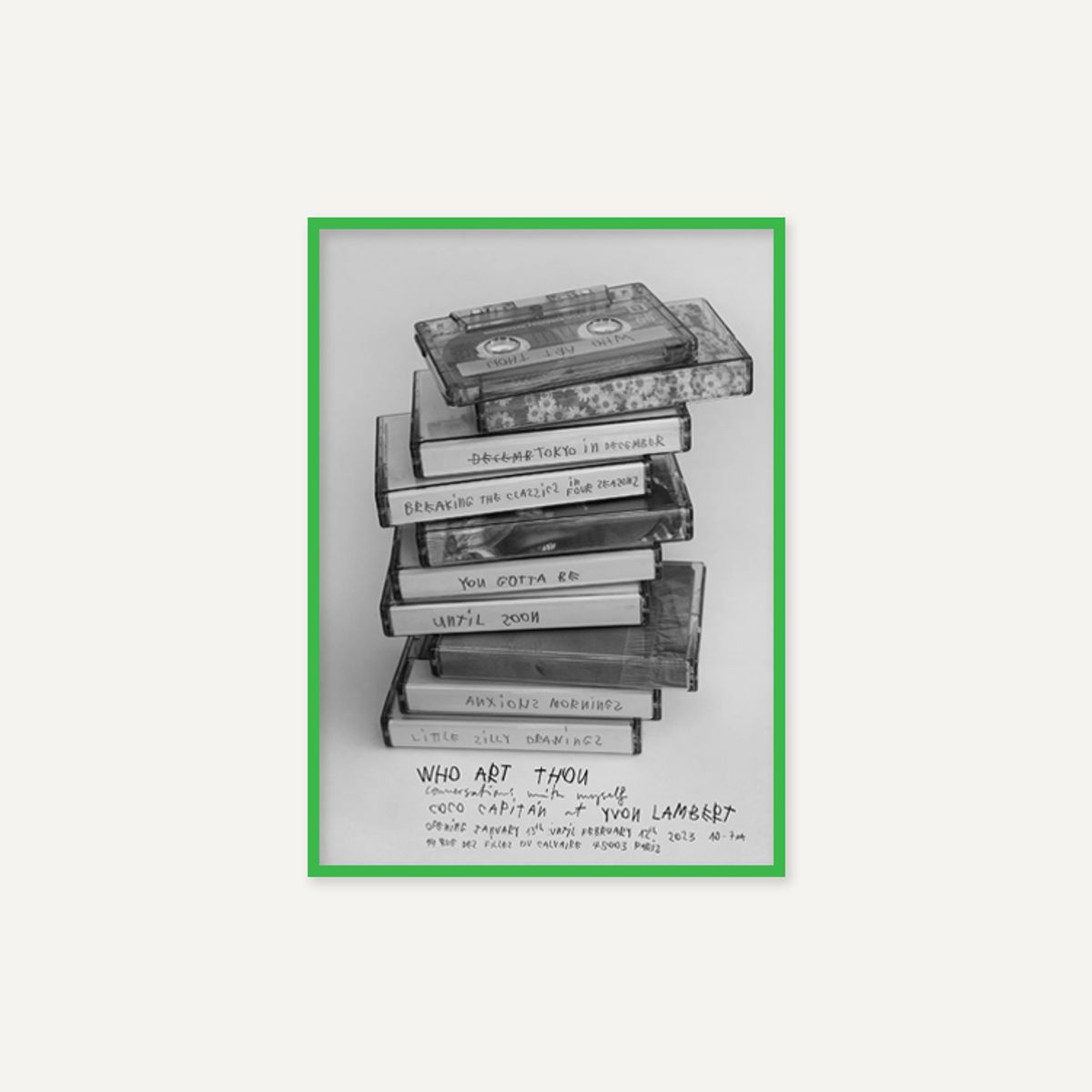 그릿시즌(GREET SEASON) 코코 카피탄 WHO ART THOU - Conversations with myself (액자 포함)