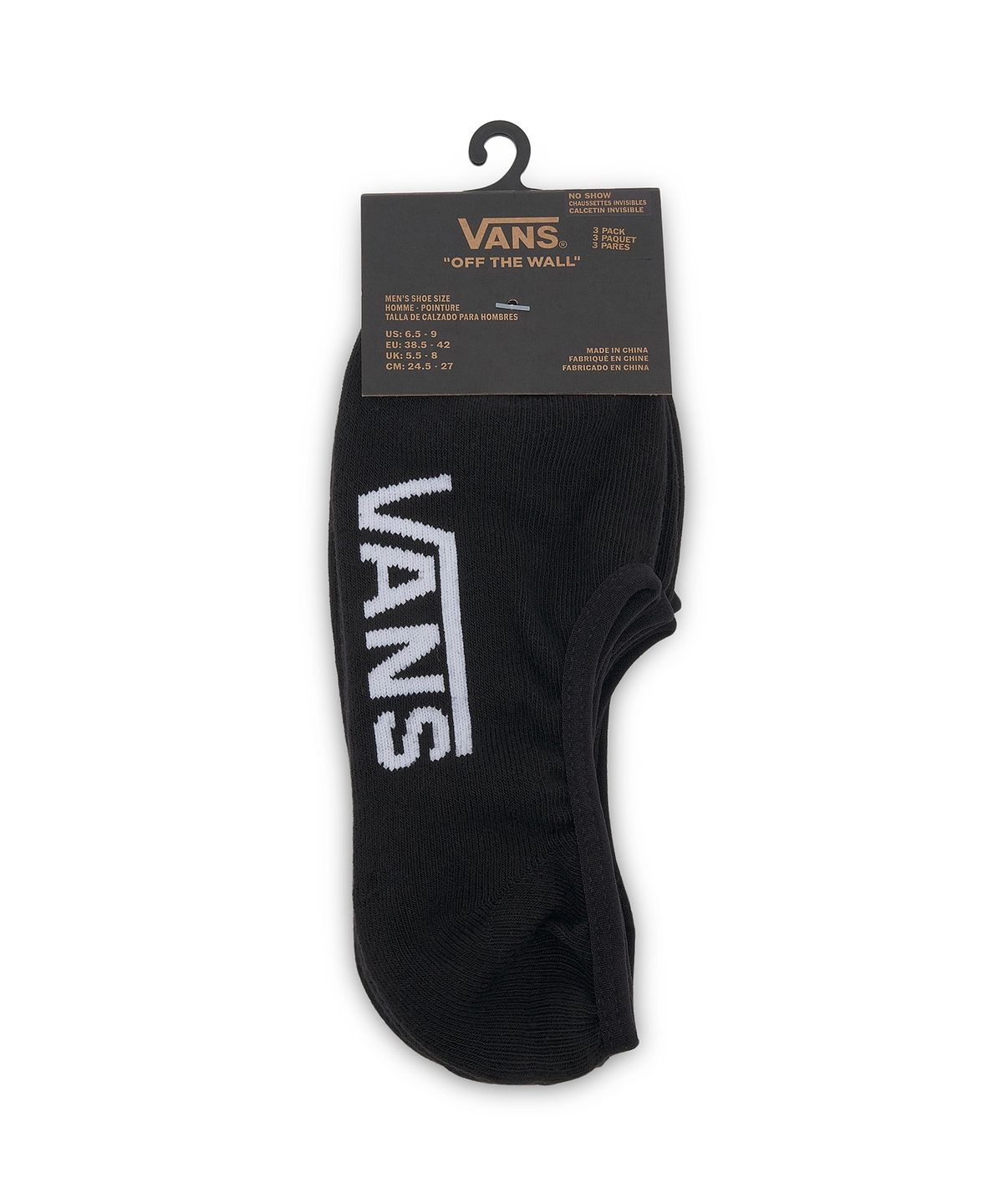 반스(VANS) 클래식 노 쇼 삭스 - 블랙 / VN000F10BLK1