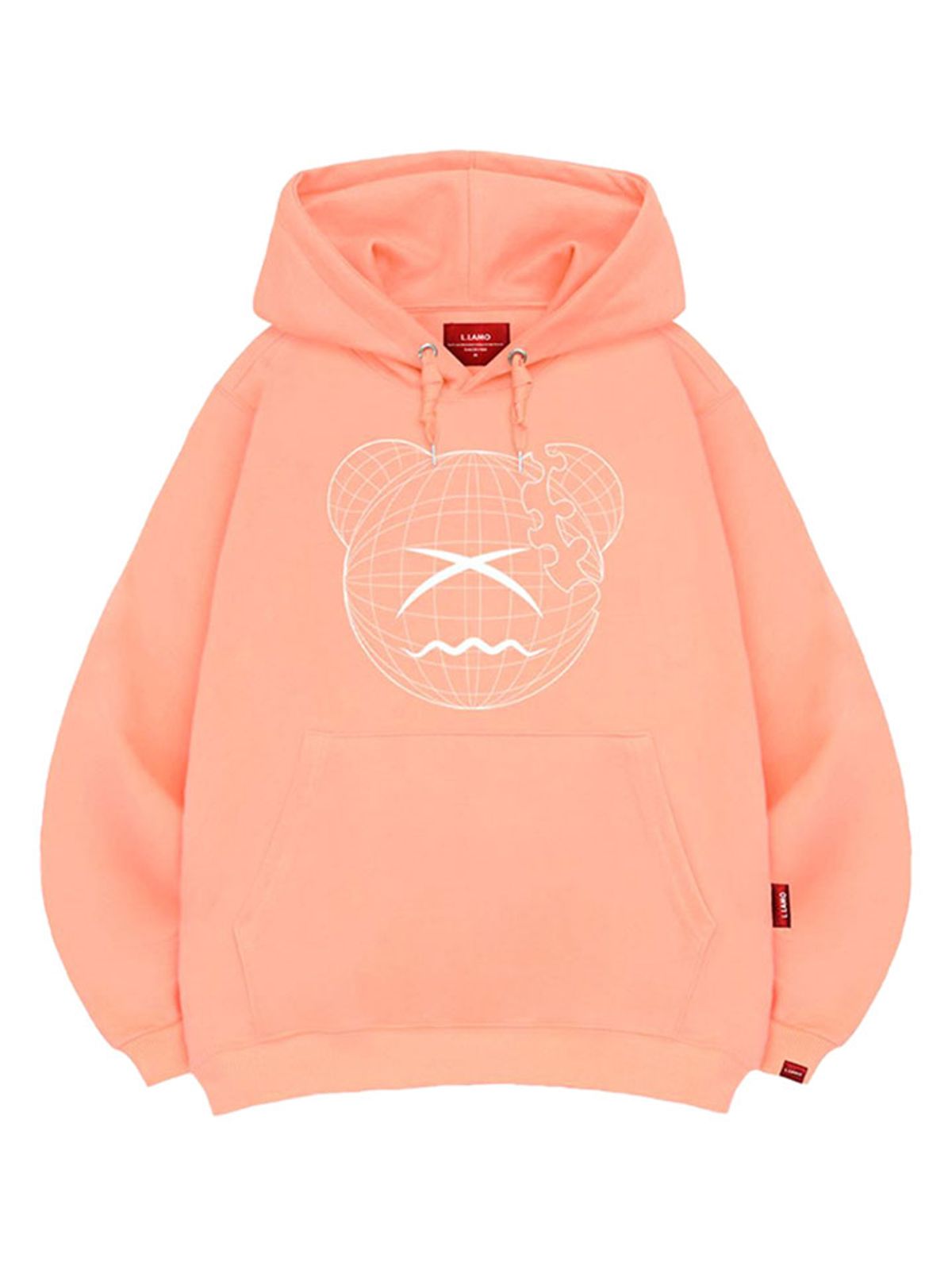 엘라모(LLAMO) 체인베어 후드티 남녀공용 빅사이즈 M~4XL