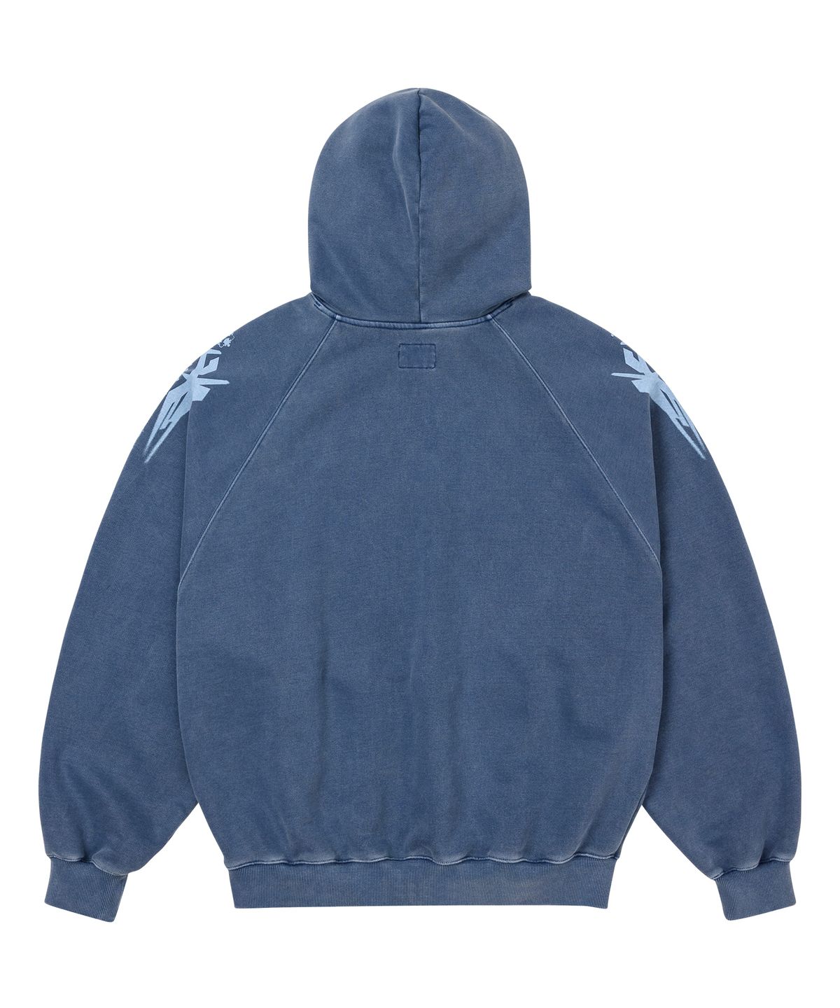 아조바이아조(AJOBYAJO) Cross Symbol Raglan Hoodie [BLUE]