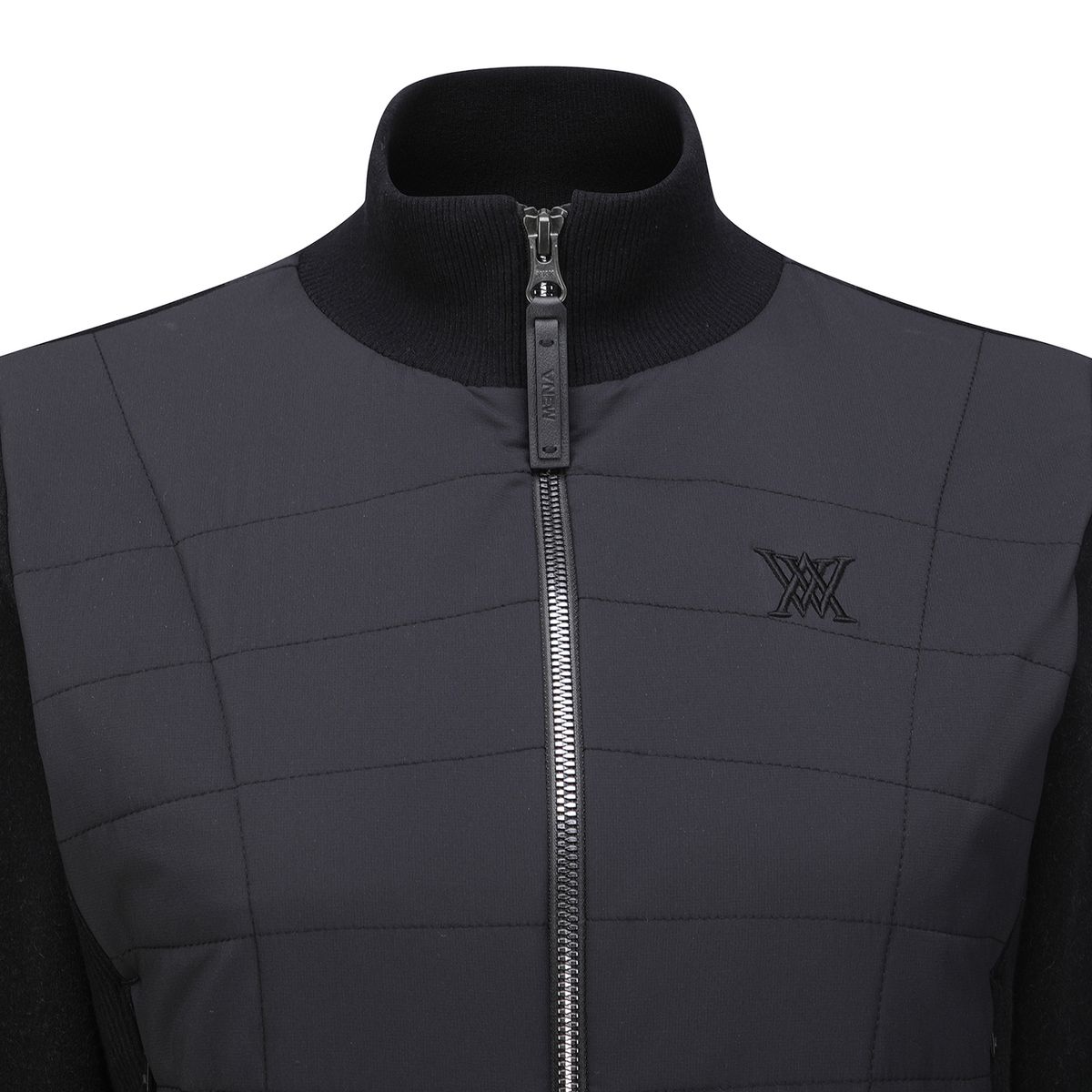 어뉴골프(ANEW GOLF) WOMEN SP HYBRID KNIT CARDIGAN_BK
