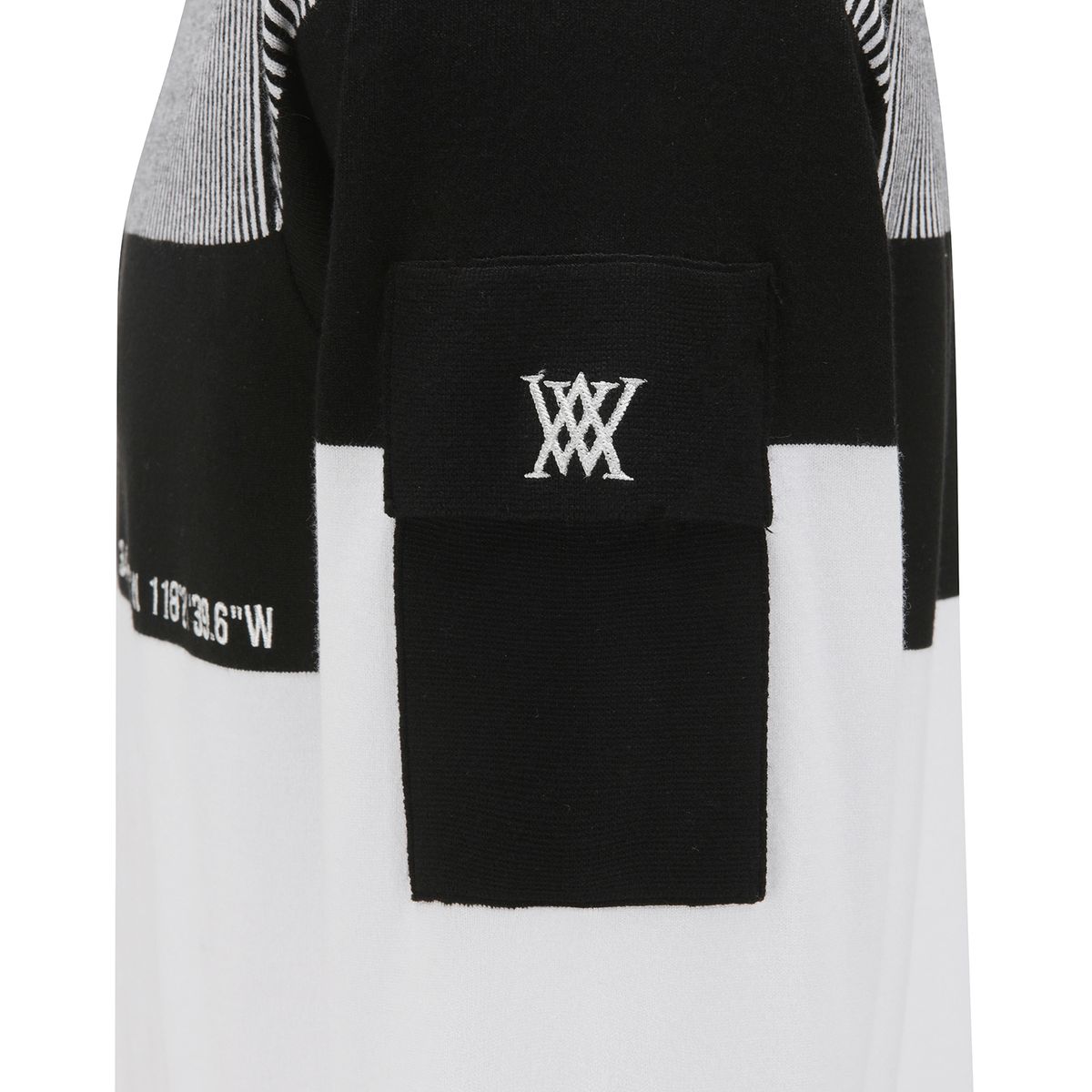 어뉴골프(ANEW GOLF) MEN SP STRIPE BLOCK SWEATER_WH