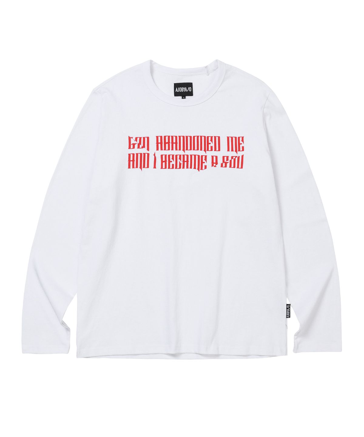 아조바이아조(AJOBYAJO) The Contorted Excuse Long Sleeves T-Shirt [WHITE]