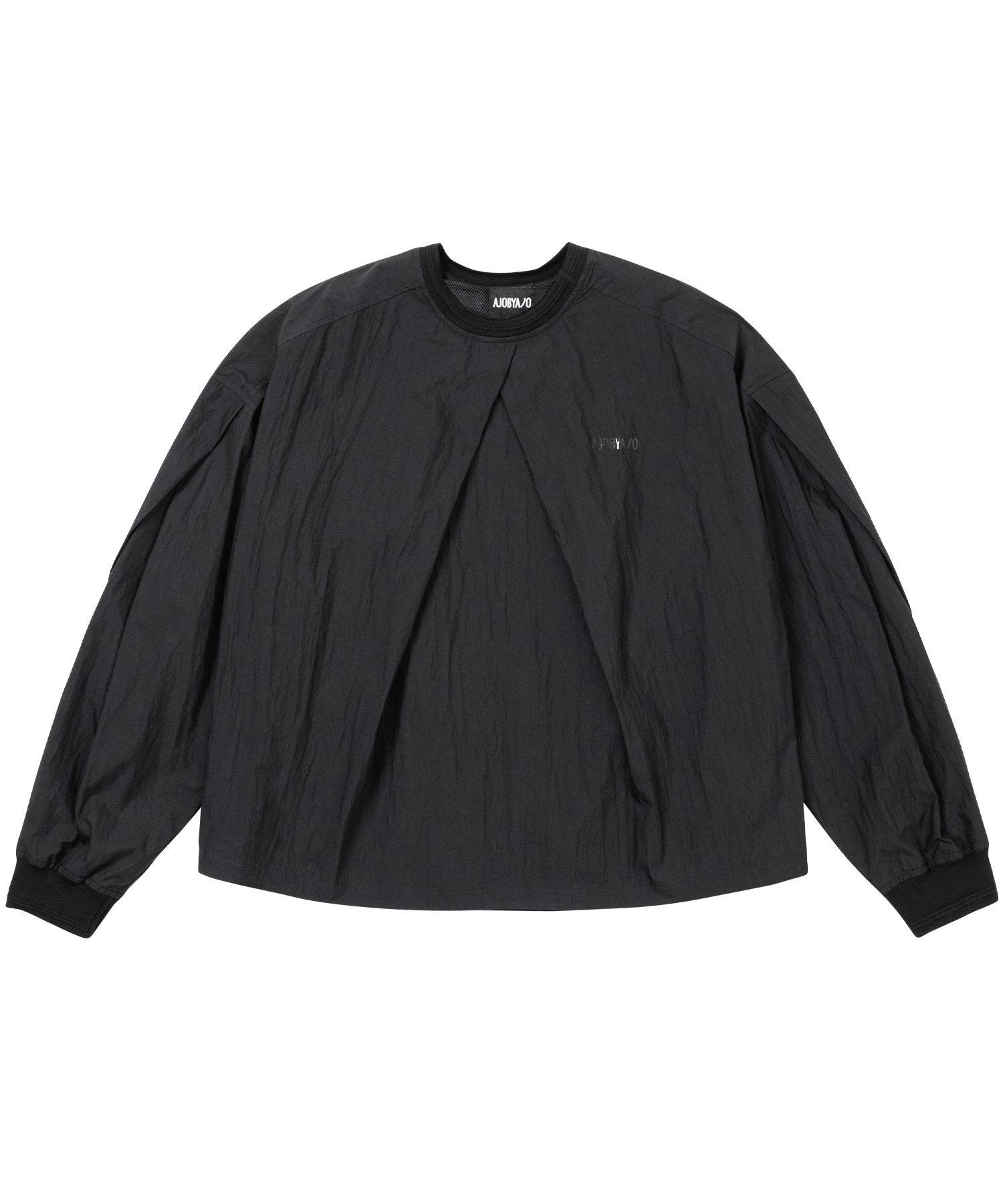 MUSINSA | AJOBYAJO Tulip Nylon Top [BLACK]