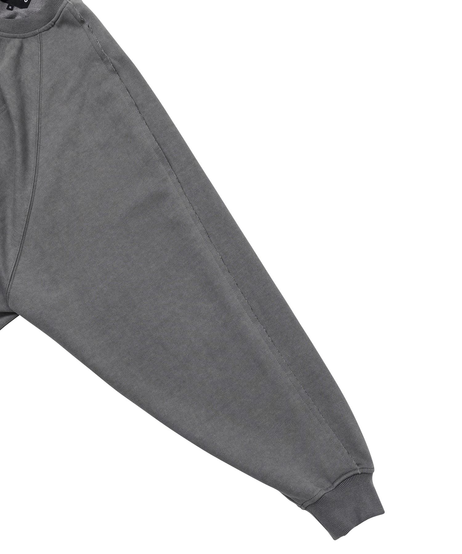 【AJO AJOBYAJO】25SS★ Raw Edge Batwing Sweatshirt MUSINSA | AJOBYAJO Raw Edge Batwing Sweatshirt [CHARCOAL]