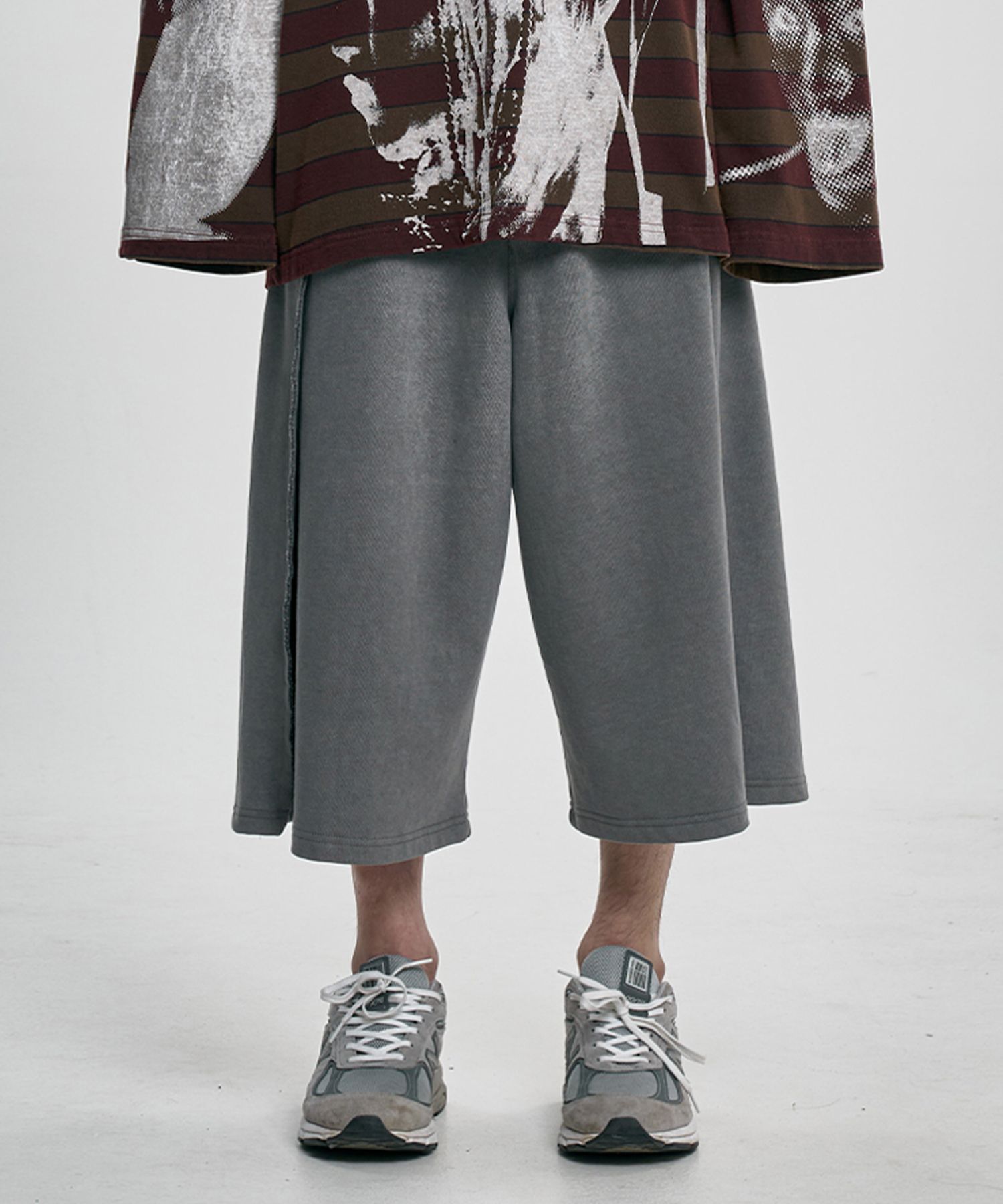 【AJO AJOBYAJO】25SS★ [SET] Raw Edge Batwing Set-Up MUSINSA | AJOBYAJO [SET] Raw Edge Batwing Set-Up [MELANGE GREY]