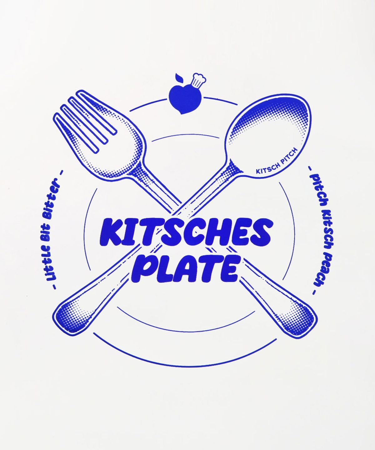 키치피치(KITSCHPITCH) 키치스 플레이트 실리콘 수모 화이트 블루 (KPC1CS019)
