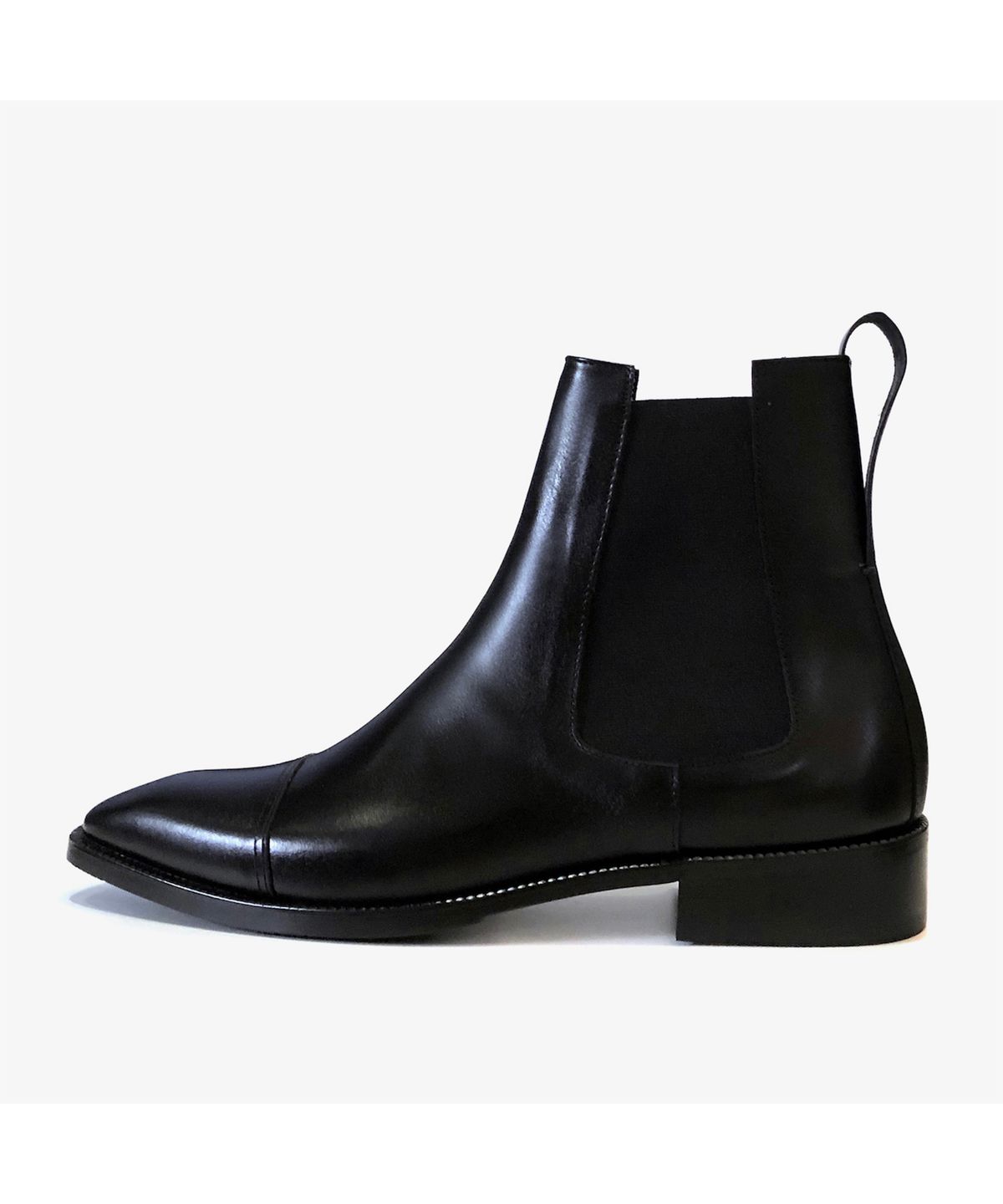 조앤슈(JOENSHOE) 톰브라 스트레이트팁 첼시부츠 블랙