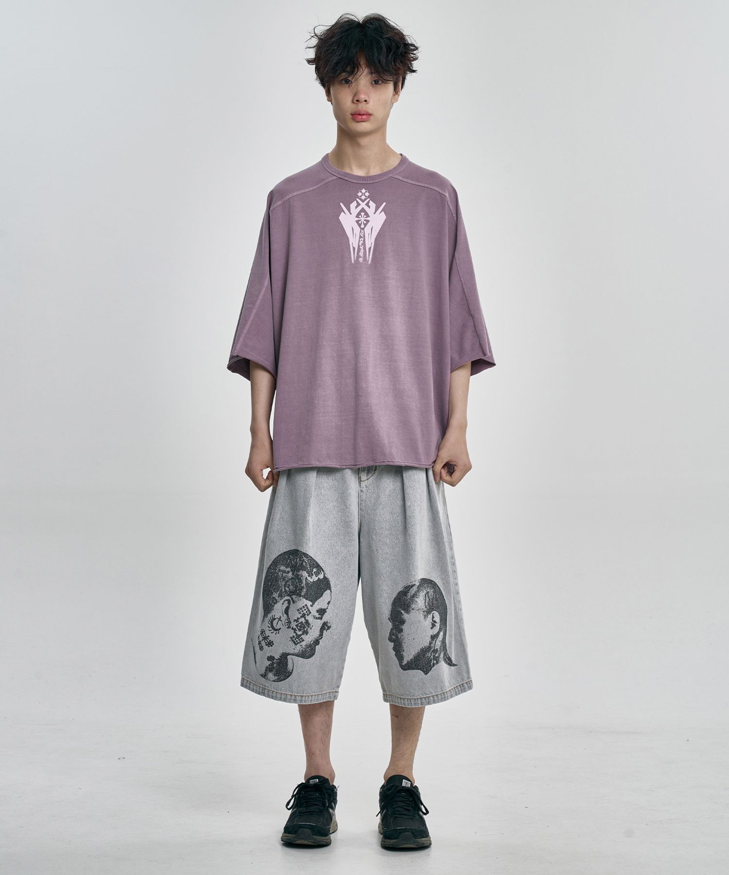 【AJO AJOBYAJO】25SS★ DHM MUIL Washed Denim Bermuda Shorts MUSINSA | AJOBYAJO DHM MUIL Washed Denim Bermuda Shorts [BLACK]