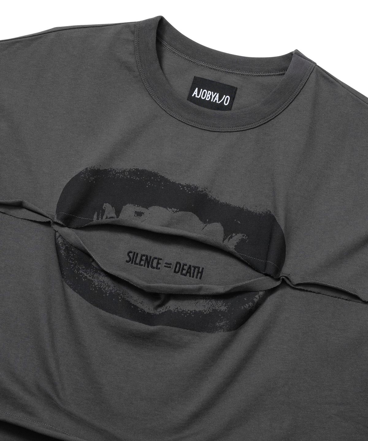 아조바이아조(AJOBYAJO) S=D Layered T-Shirt [CHARCOAL]